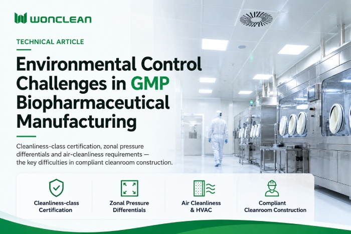 Environmental Control Challenges in GMP-Compliant Biopharmaceutical Manufacturing